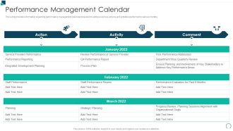 Employees Performance Assessment And Appraisal Performance Management Calendar Portrait PDF