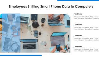 Employees Shifting Smart Phone Data To Computers Ppt Professional Slides PDF