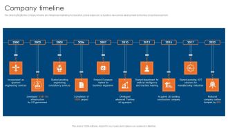 Engineering Consultancy Works Company Profile Company Timeline Elements PDF