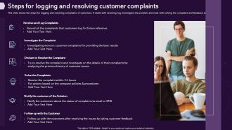 Enhancing CX Strategy Steps For Logging And Resolving Customer Complaints Guidelines PDF