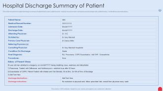 Enhancing Hospital Software System Hospital Discharge Summary Of Patient Inspiration PDF