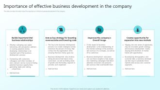 Enhancing Sales Through Effective Business Development Planning Procedure Importance Of Effective Business Professional PDF