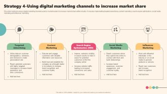 Enterprise Leaders Technique To Achieve Market Control Strategy 4 Using Digital Marketing Channels Increase Market Information PDF