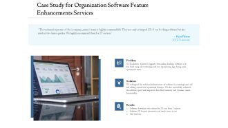 Enterprise Software Development Service Case Study For Organization Feature Enhancements Background PDF