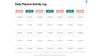 Enterprise Wellbeing Daily Physical Activity Log Structure PDF