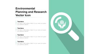 Environmental Planning And Research Vector Icon Ppt PowerPoint Presentation Inspiration Example