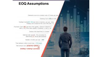 Eoq Assumptions Ppt PowerPoint Presentation Show Graphics Tutorials