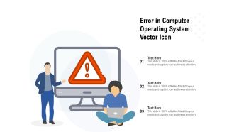 Error In Computer Operating System Vector Icon Ppt PowerPoint Presentation Gallery Shapes PDF