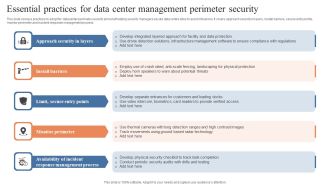 Essential Practices For Data Center Management Perimeter Security Guidelines PDF