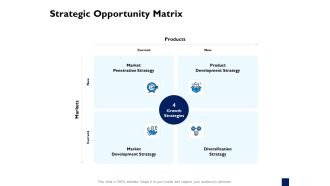 Evaluation Criteria Of New Product Development Process Strategic Opportunity Matrix Background PDF