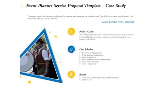 Event Planner Service Proposal Template Case Study Ppt Slides Display PDF