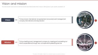 Event Planning And Management Company Profile Vision And Mission Sample PDF