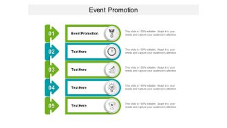 Event Promotion Ppt PowerPoint Presentation Ideas Visual Aids Cpb