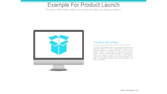 Example For Product Launch Ppt PowerPoint Presentation Ideas
