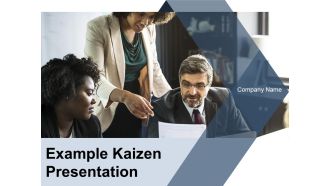 Example Kaizen Presentation Ppt PowerPoint Presentation Complete Deck With Slides