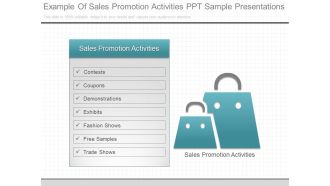 Example Of Sales Promotion Activities Ppt Sample Presentations
