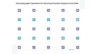 Executing Agile Operations For Structured System Support Icons Slide Background PDF