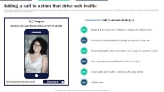 Executing Video Promotional Adding A Call To Action That Drive Web Traffic Designs PDF