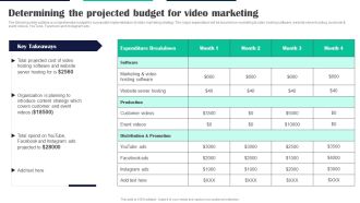Executing Video Promotional Determining The Projected Budget For Video Marketing Topics PDF