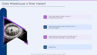 Executive Information Database System Data Warehouse Is Time Variant Portrait PDF