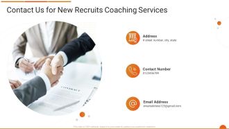 Executive Job Training Contact Us For New Recruits Coaching Services Background PDF