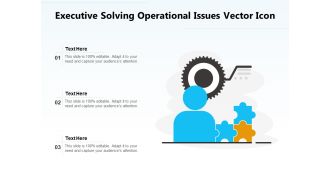 Executive Solving Operational Issues Vector Icon Ppt PowerPoint Presentation File Background Designs PDF