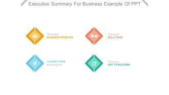 Executive Summary For Business Example Of Ppt