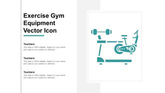 Exercise Gym Equipment Vector Icon Ppt Powerpoint Presentation Layouts Grid