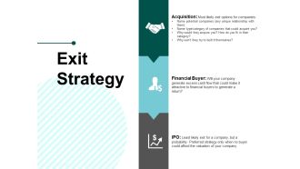 Exit Strategy Ppt PowerPoint Presentation Infographics Outfit