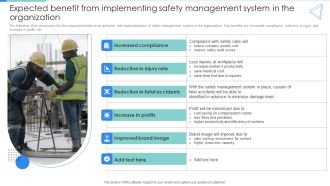 Expected Benefit From Implementing Safety Management System In The Organization Portrait PDF
