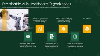 Explainable AI XAI Frameworks IT Explainable AI In Healthcare Organizations Elements PDF