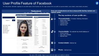 Facebook Original Capital Funding User Profile Feature Of Facebook Template PDF