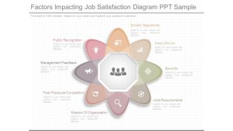 Factors Impacting Job Satisfaction Diagram Ppt Sample