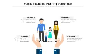 Family Insurance Planning Vector Icon Ppt PowerPoint Presentation Portfolio Example Topics PDF
