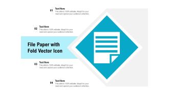 File Paper With Fold Vector Icon Ppt PowerPoint Presentation Infographic Template File Formats PDF