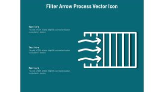 Filter Arrow Process Vector Icon Ppt PowerPoint Presentation File Visual Aids PDF