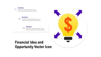 Financial Idea And Opportunity Vector Icon Ppt PowerPoint Presentation Styles Portfolio