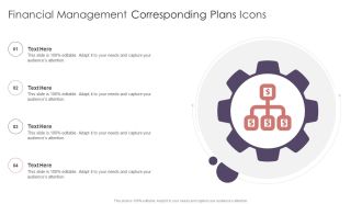 Financial Management Corresponding Plans Icons Background PDF