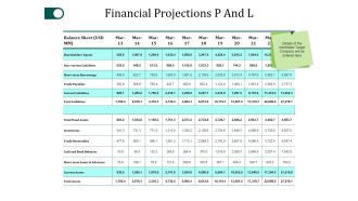 Financial Projections P And L Template 1 Ppt PowerPoint Presentation Infographic Template Example File