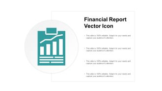 Financial Report Vector Icon Ppt PowerPoint Presentation Professional Mockup