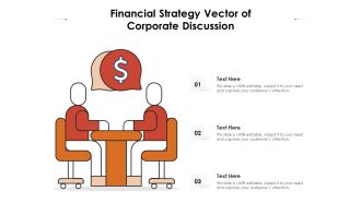 Financial Strategy Vector Of Corporate Discussion Ppt PowerPoint Presentation Inspiration Ideas PDF