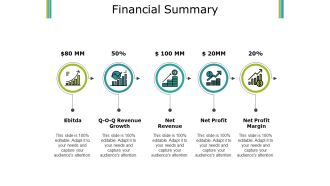 Financial Summary Ppt PowerPoint Presentation Inspiration Influencers