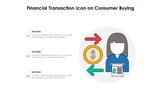 Financial Transaction Icon On Consumer Buying Ppt PowerPoint Presentation Icon Inspiration PDF