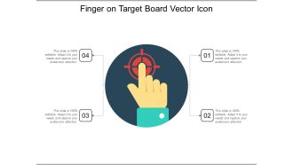 Finger On Target Board Vector Icon Ppt PowerPoint Presentation Icon Background Images PDF