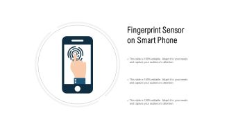 Fingerprint Sensor On Smart Phone Ppt PowerPoint Presentation Icon Example Topics
