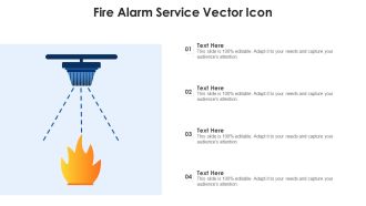Fire Alarm Service Vector Icon Ppt Portfolio Infographic Template PDF
