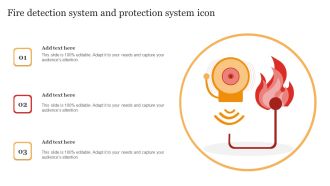 Fire Detection System And Protection System Icon Clipart PDF
