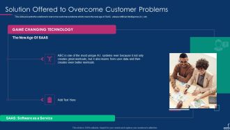 Fitness Tracker App Startup Investor Presentation Solution Offered To Overcome Customer Problems Structure PDF