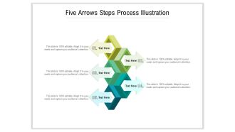 Five Arrows Steps Process Illustration Ppt PowerPoint Presentation Gallery Graphics Download PDF