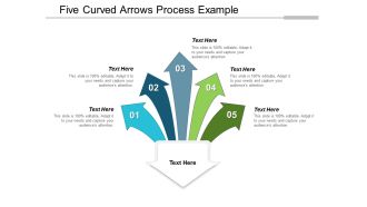 Five Curved Arrows Process Example Ppt Powerpoint Presentation Show